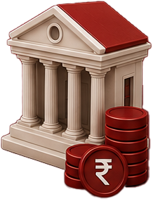 home loan bank and coins