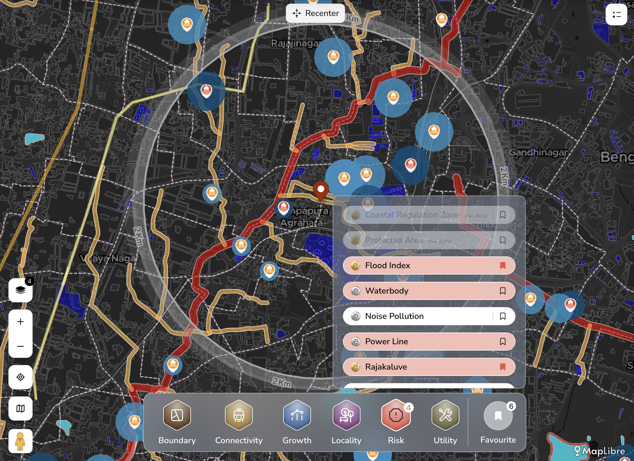 Risk layer preview
